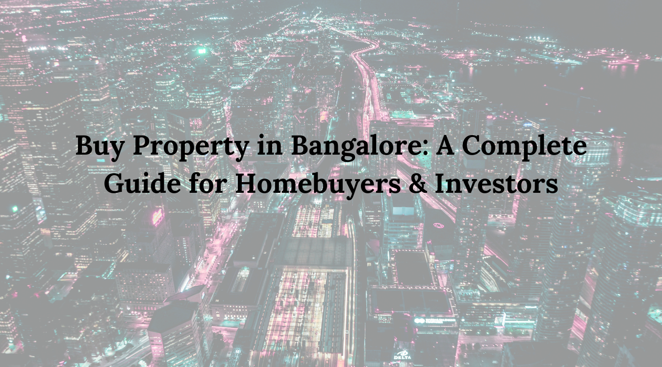 Buy Property in Bangalore